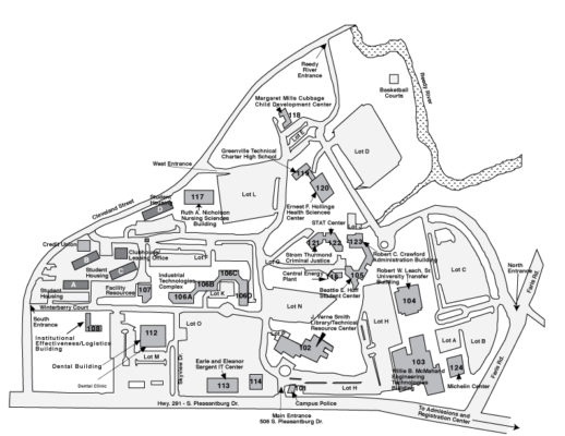 Campus Map Barton Campus Map