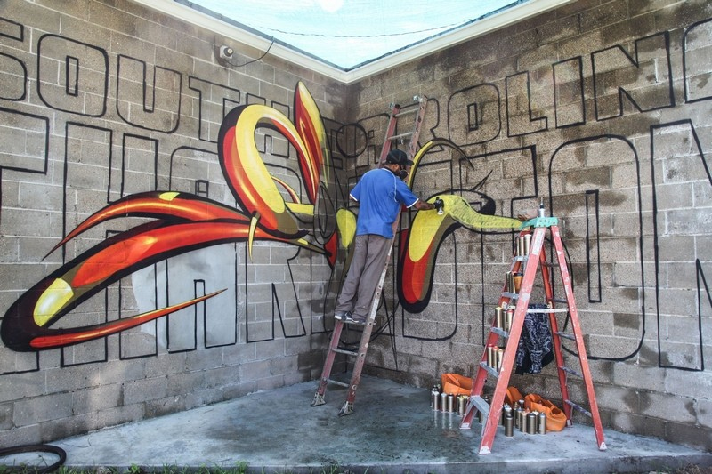 International street artist brings 3-D skills to Charleston