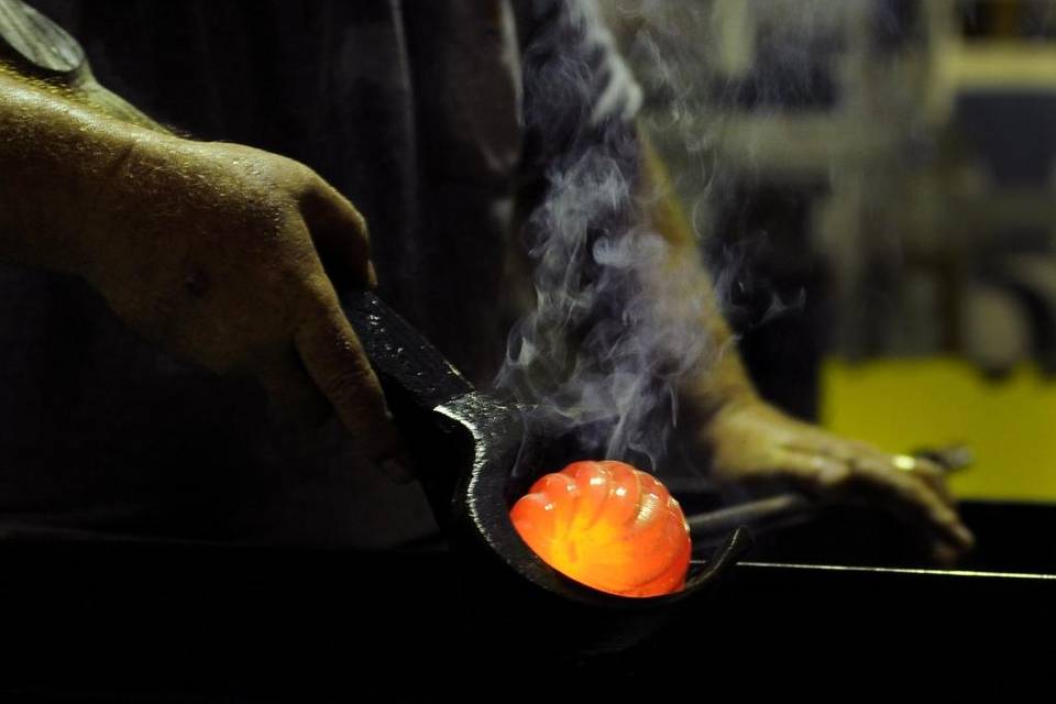 Grant money lights the furnace for Conway Glass