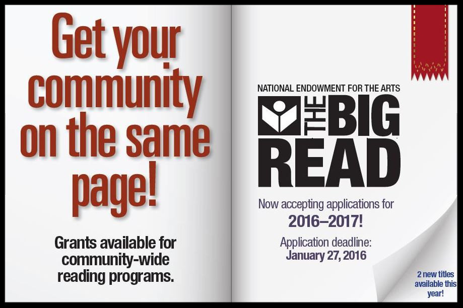 Get your community on the same page! NEA Big Read grants available