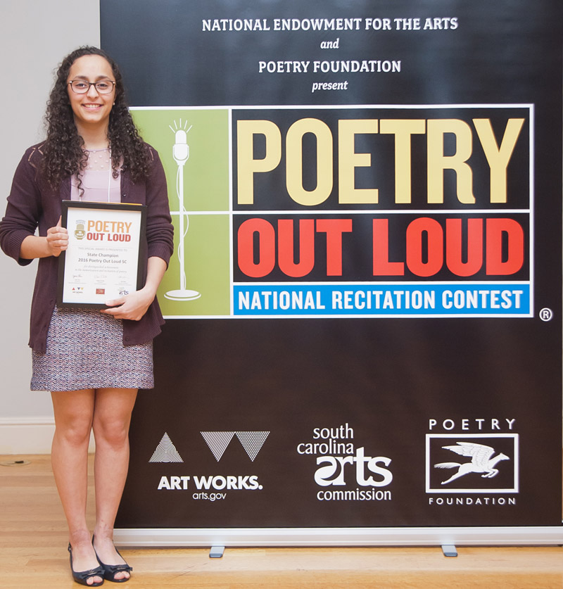 Charleston student repeats as Poetry Out Loud champion