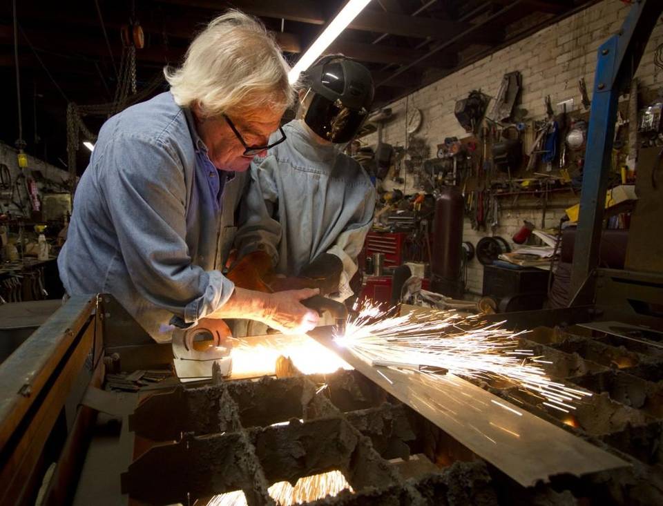 The man of steel: Lancaster artist shaping heavy metal and young artistic minds