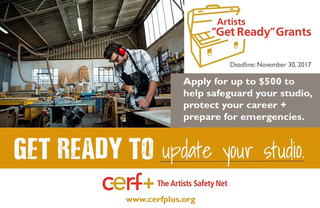 CERF+ offers “Get Ready” grants for craft artists