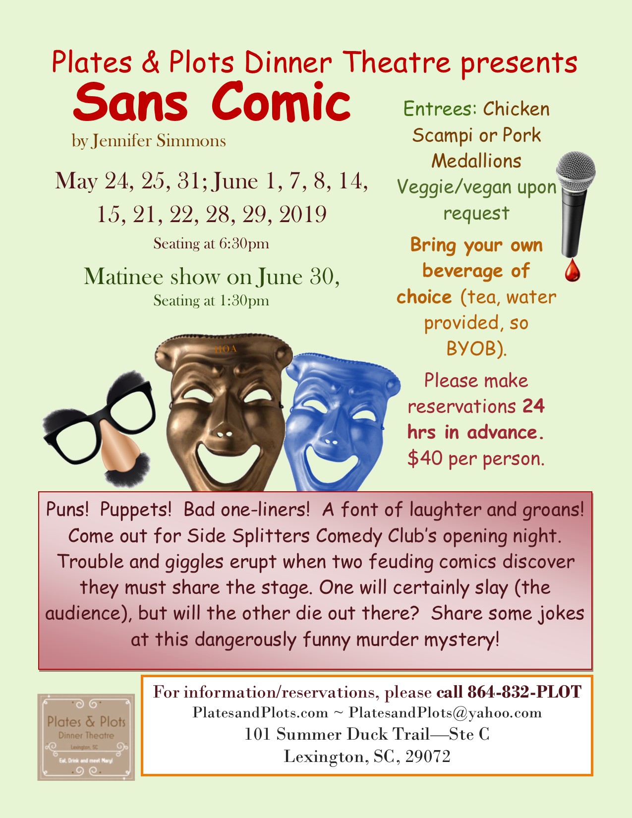 Sans Comic (A Murder Mystery Dinner Show) - SC Arts Hub
