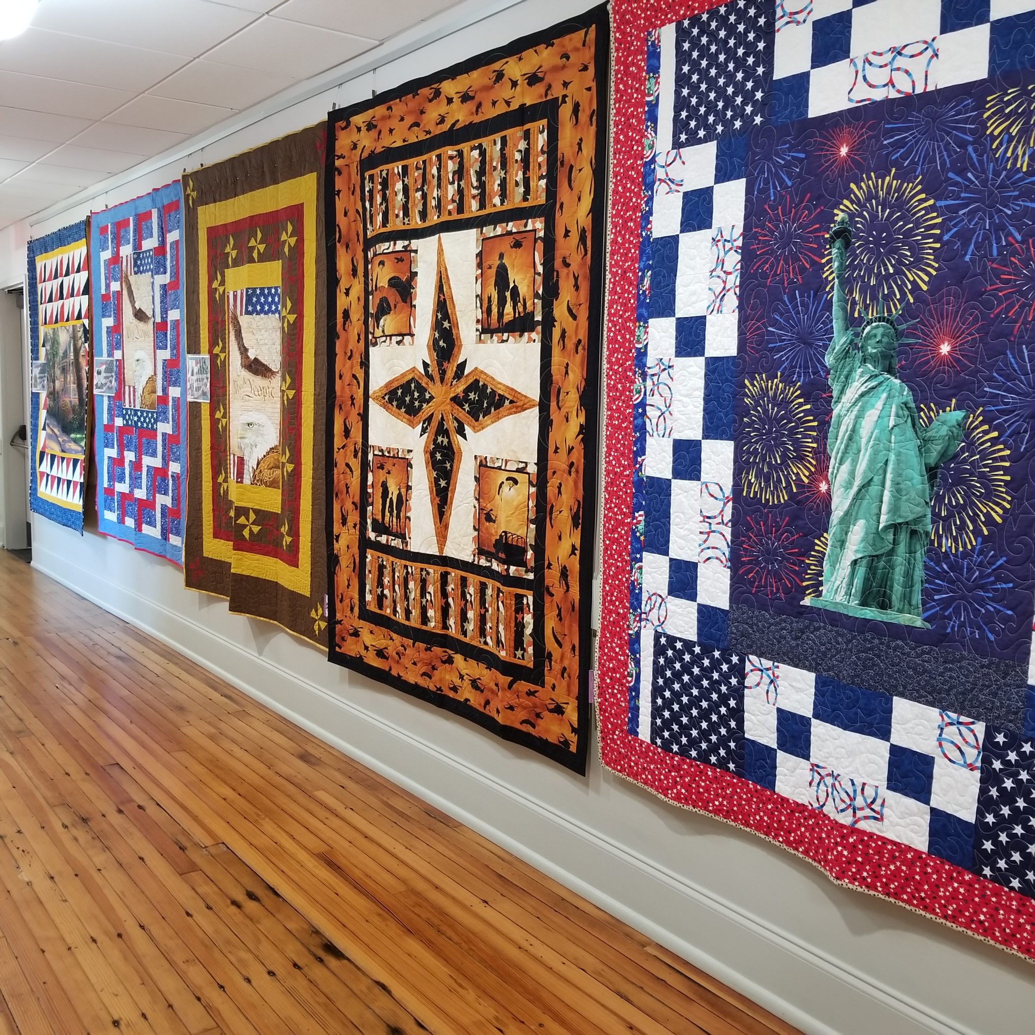 Quilts of Valor Display at the Horry County Museum SC Arts Hub
