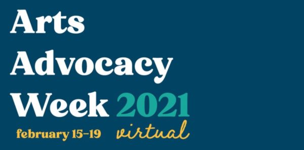 Text promo image for South Carolina Arts Advocacy Week 2021, presented as always by the South Carolina Arts Alliance. Click for information.