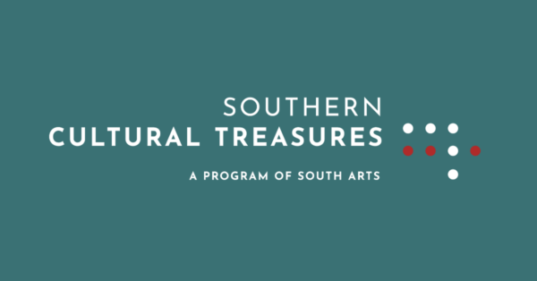 Text graphic that reads "Southern Cultural Treasures: A program of South Arts"