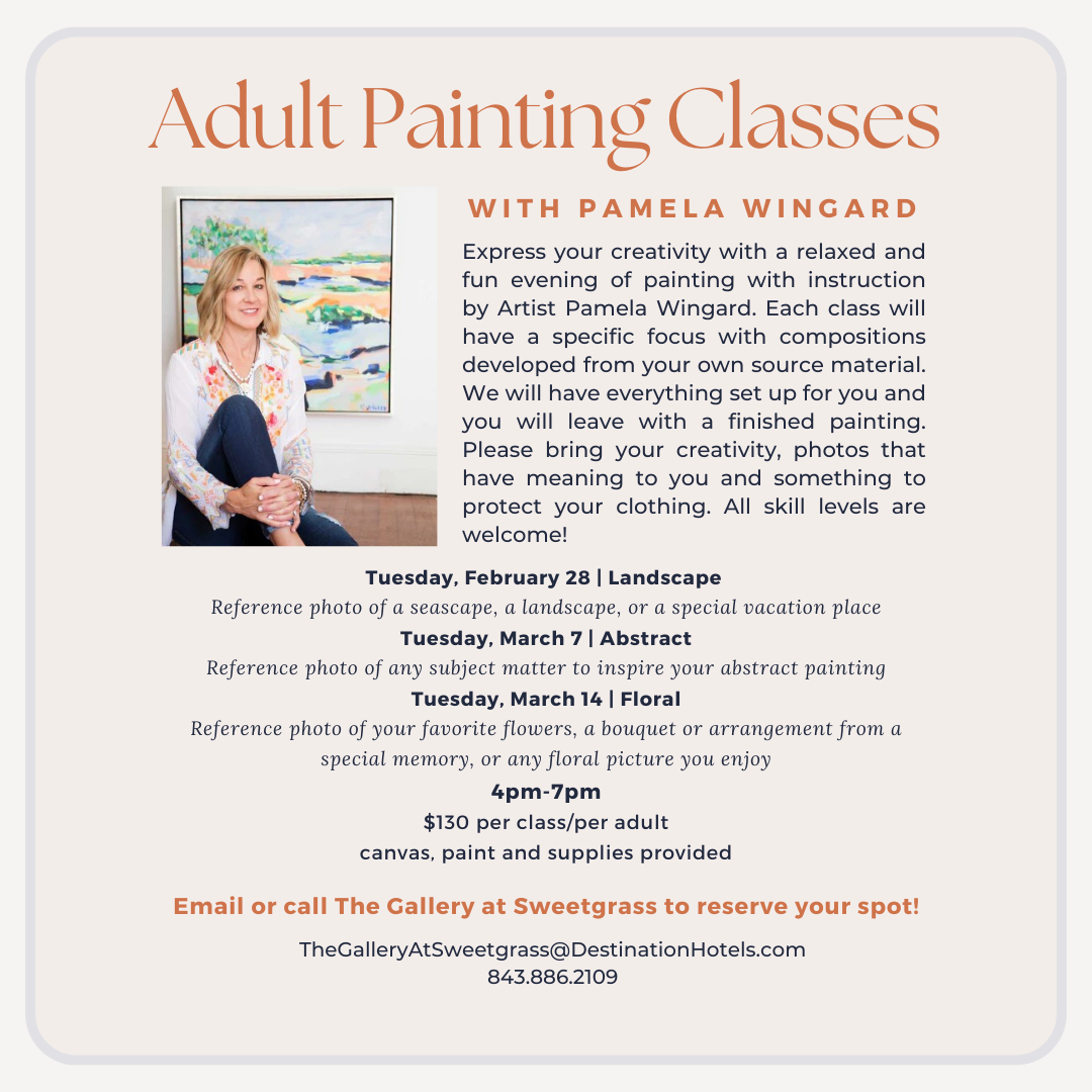Adult Painting Classes with Artist Pamela Wingard SC Arts Hub