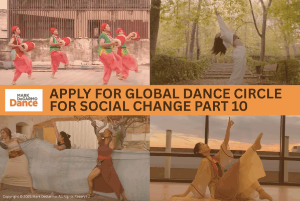 Four panels showing culturally diverse dance forms and settings.