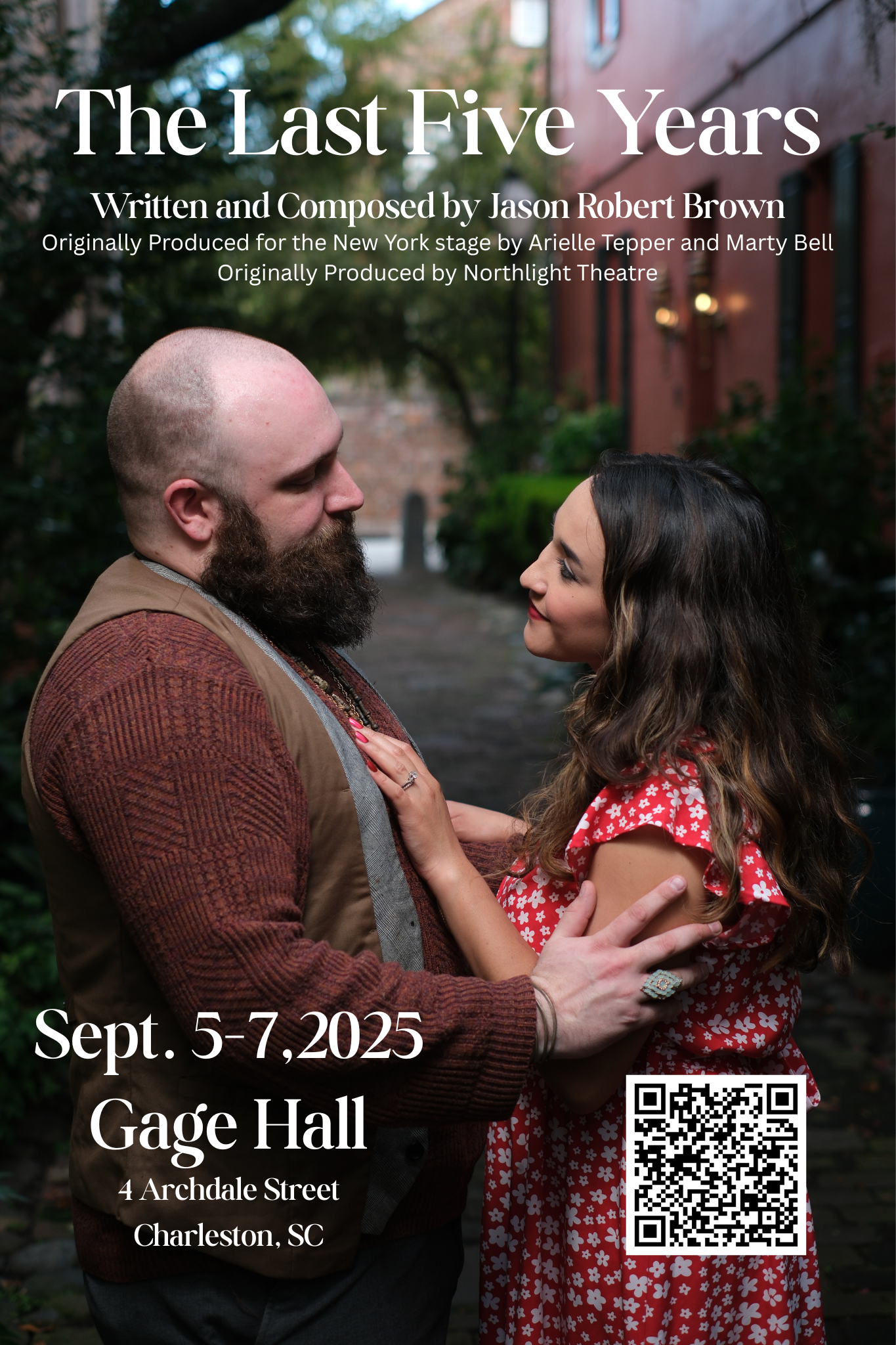 A couple embraces on a quiet side street.