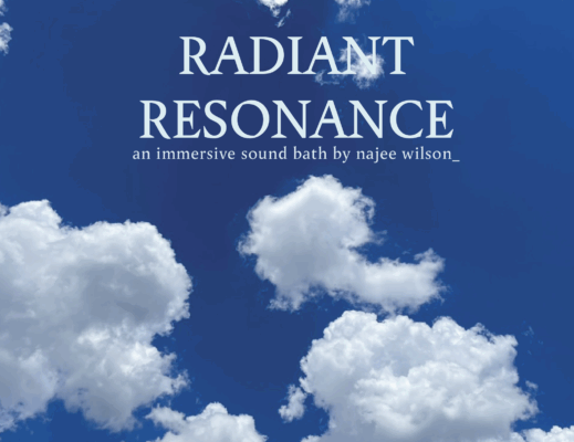 A blue sky with clouds.