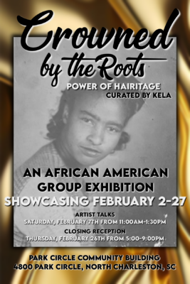 A black and white portrait of a young African American woman.