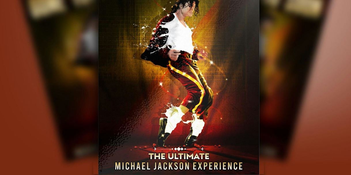 Stylized painting of Michael Jackson in his signature "on his toes" dance move.
