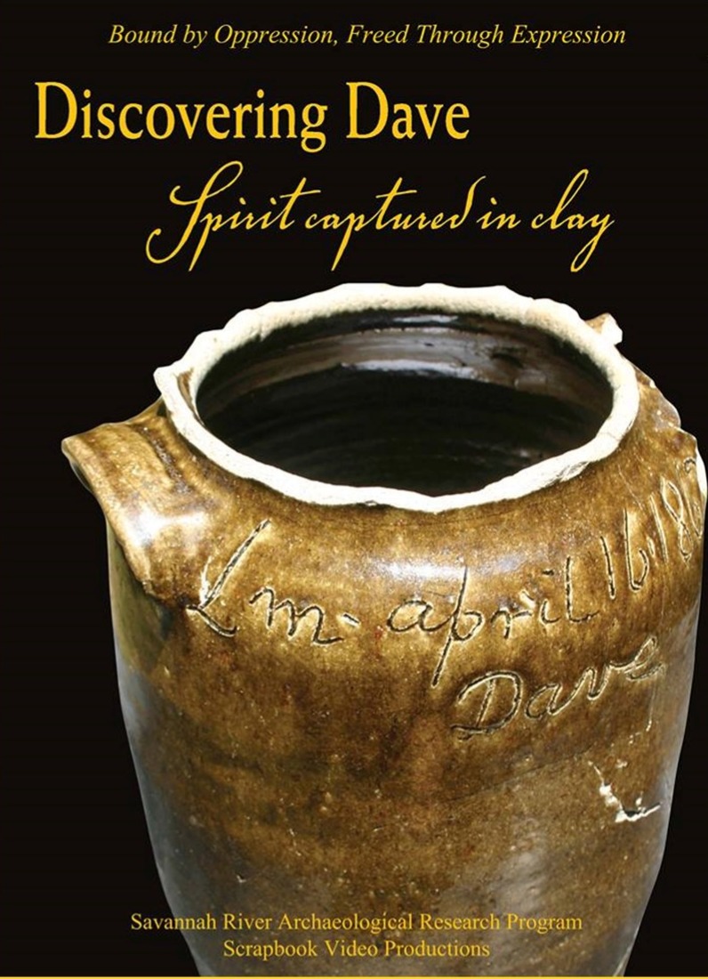 A clay vessel with medium brown glaze. Dated April 16 1862 and signed "Dave."