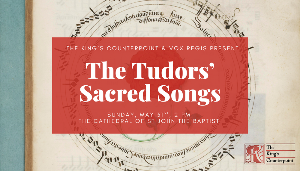 Circular "Rose Canon" sheet music manuscript by King Henry VIII.