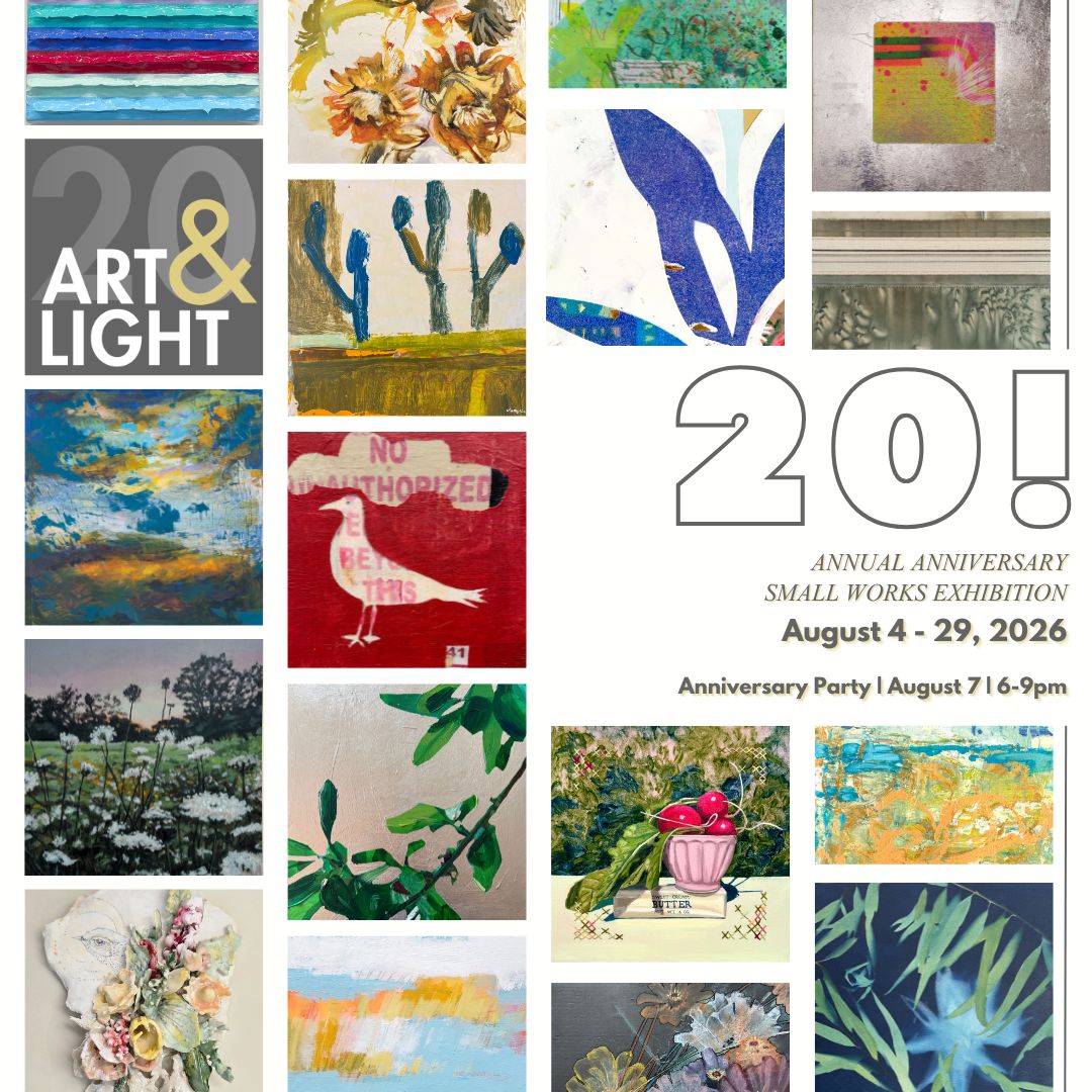 Collage of artworks including landscapes, botanicals, and abstracts.